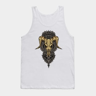 goat skull with mandalas Tank Top